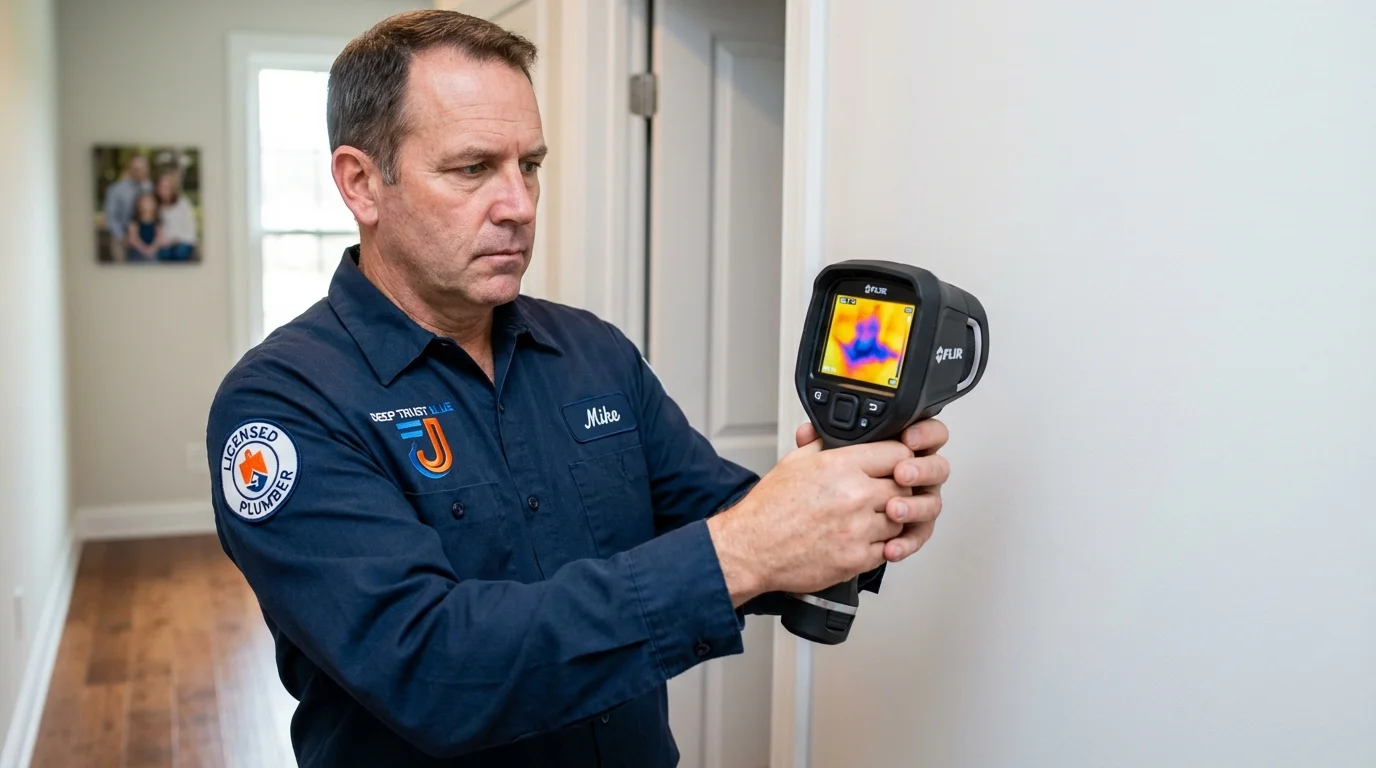 Thermal imaging leak detection by Johns Plumbing LLC in Englewood